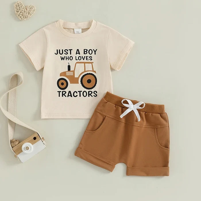 JUST A BOY WHO LOVES TRACTORS Outfit