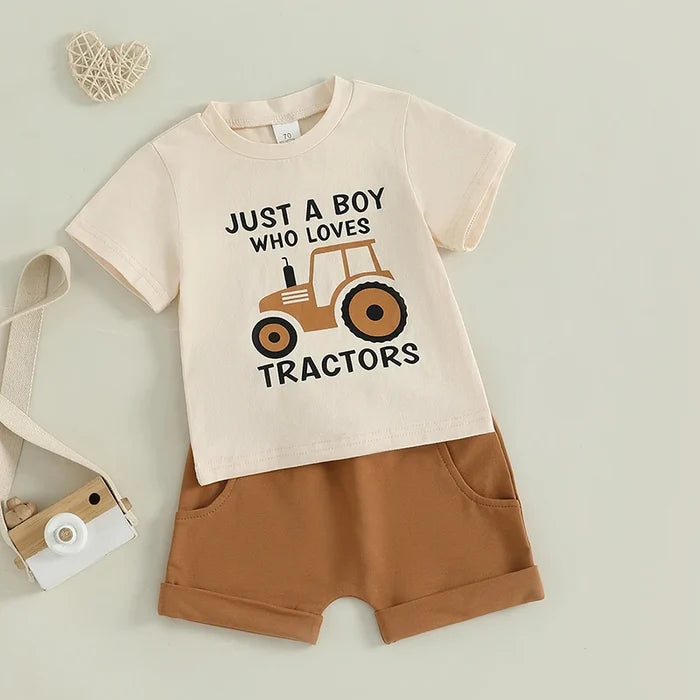JUST A BOY WHO LOVES TRACTORS Outfit
