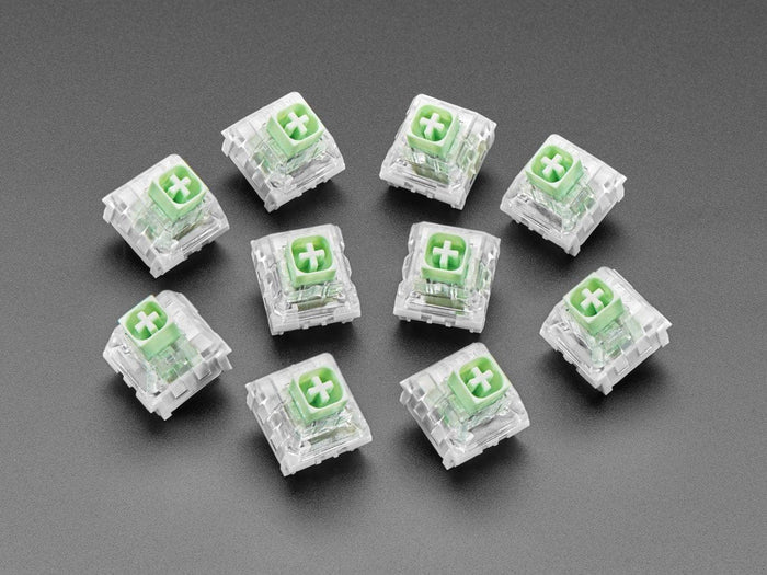 Kailh Mechanical Key Switches - Thick Click Jade Box - 10 pack (Cherry MX Compatible) [discontinued] by The Pi Hut - The Pi Hut