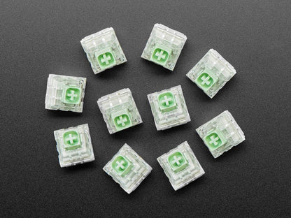 Kailh Mechanical Key Switches - Thick Click Jade Box - 10 pack (Cherry MX Compatible) [discontinued] by The Pi Hut - The Pi Hut