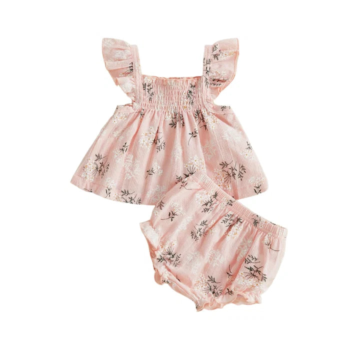KEELY Floral Smocked Summer Outfit