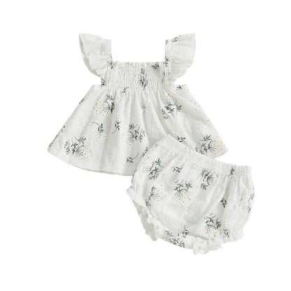KEELY Floral Smocked Summer Outfit