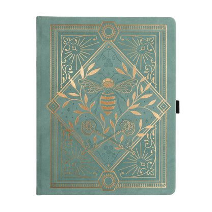 Keeper of the Bees in Soft Teal: Notebook - Archer and Olive