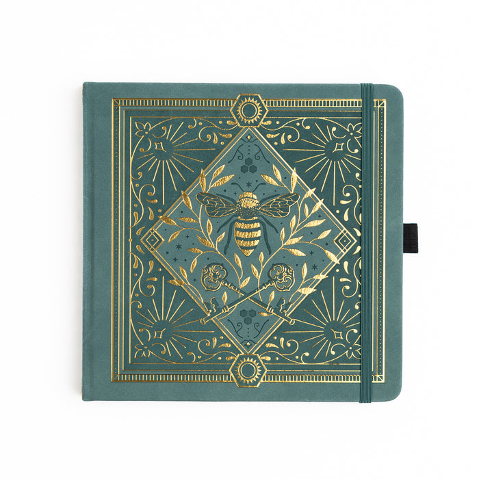 Keeper of the Bees in Soft Teal: Notebook - Archer and Olive