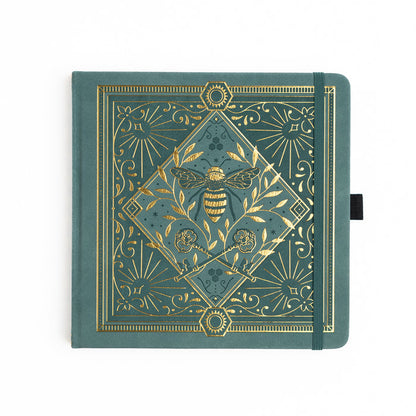 Keeper of the Bees in Soft Teal: Notebook - Archer and Olive