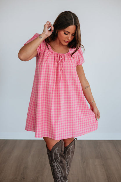 Kelci Gingham Dress