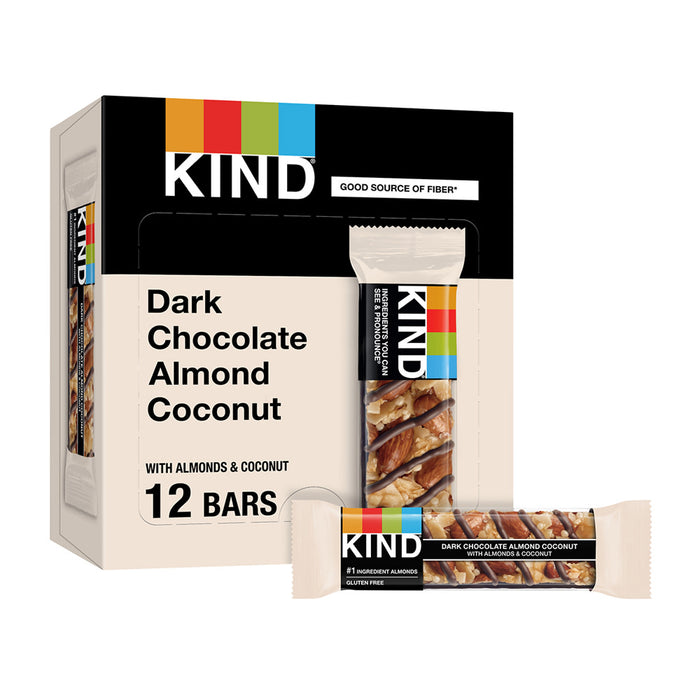 Kind Dark Chocolate Almond And Coconut 1.4oz Bar - 12ct