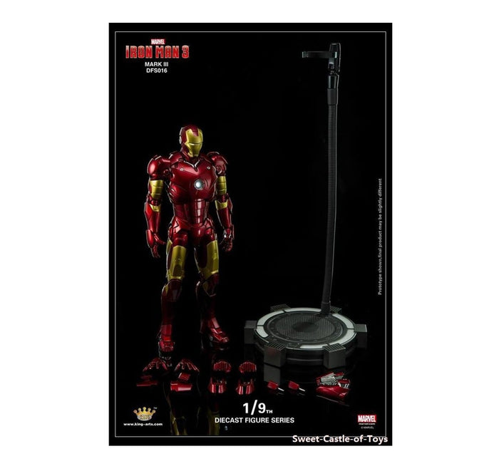 King Arts, DFS016 1/9th Iron Man 3 (Mark III) Diecast Figurine