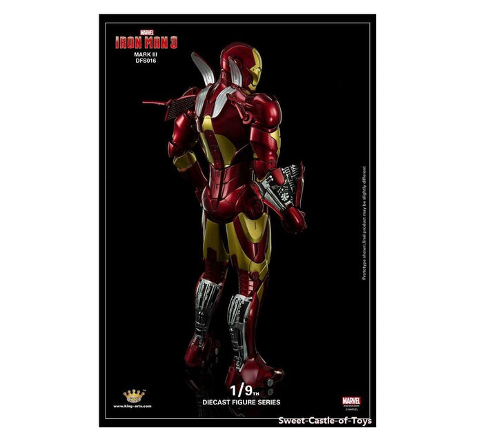 King Arts, DFS016 1/9th Iron Man 3 (Mark III) Diecast Figurine