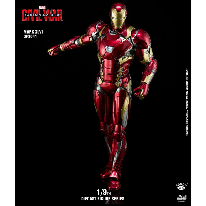 King Arts DFS041 Marvel 1/9 Diecast Figure Series Civil War Iron Man Mark 46 XLVI