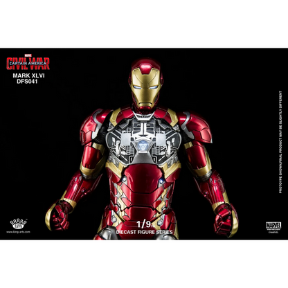 King Arts DFS041 Marvel 1/9 Diecast Figure Series Civil War Iron Man Mark 46 XLVI