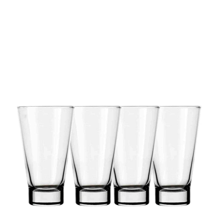 Kitchen Life 4 Piece 385ml Alderley Crystal  Hiball Glass Set - Clear