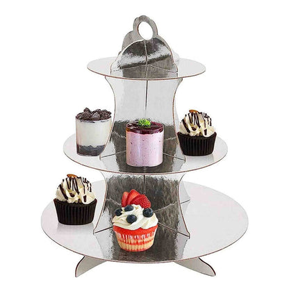 Kitchen Life Cake Stand 3 Tier - Silver