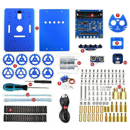 KitiBot Tracked Robot Kit for BBC micro:bit by Waveshare - The Pi Hut