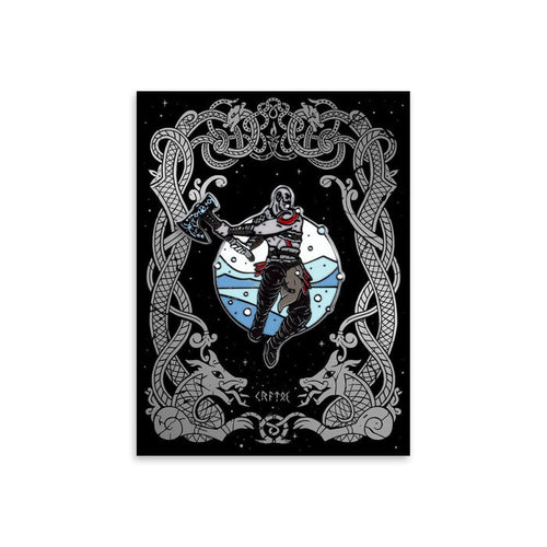 Kratos Enamel Pin