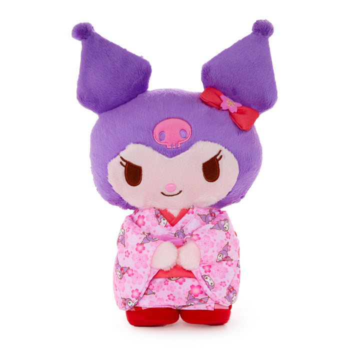 Kuromi 10” Pink Standing Plush (Spring Kimono Series) Plush NAKAJIMA CORPORATION