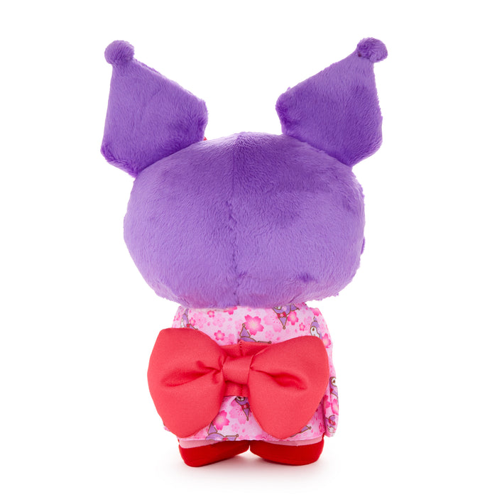 Kuromi 10” Pink Standing Plush (Spring Kimono Series) Plush NAKAJIMA CORPORATION