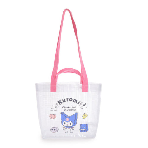Kuromi 2-Way Vinyl Tote Bag (Besties Friend Series) Bags NAKAJIMA CORPORATION