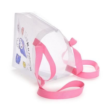 Kuromi 2-Way Vinyl Tote Bag (Besties Friend Series) Bags NAKAJIMA CORPORATION