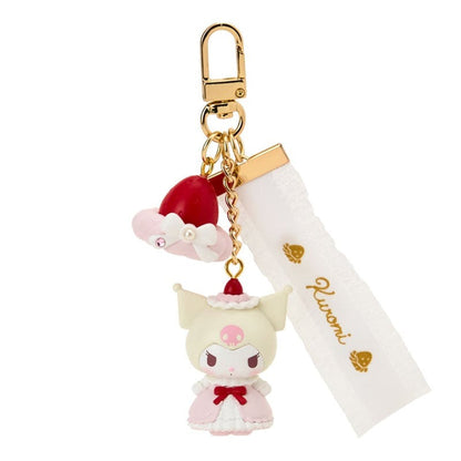 Kuromi Bag Charm (Strawberry Whip Series) Accessory Japan Original