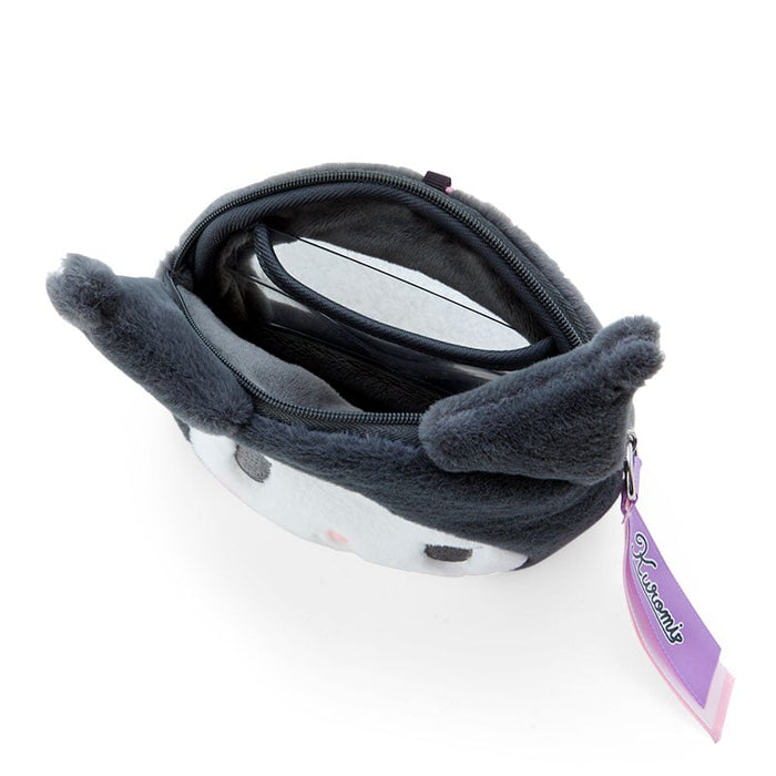 Kuromi Plush Mini Face Pouch Bags Japan Original