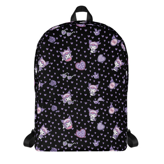 Kuromi Sleepover All-Over Print Backpack Backpacks Printful Default Title