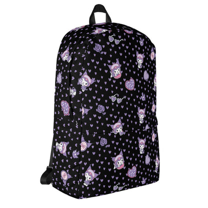 Kuromi Sleepover All-Over Print Backpack Backpacks Printful