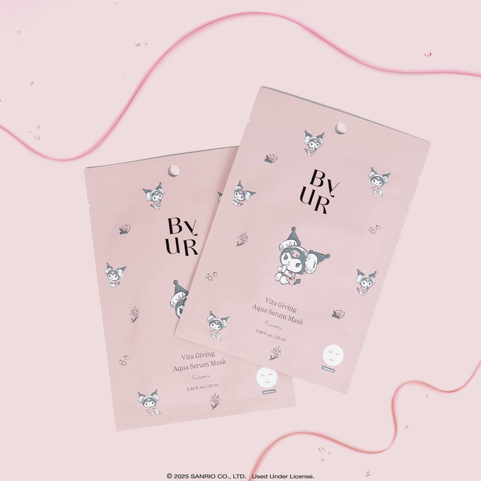 Kuromi x ByUR Vita Giving Aqua Serum Mask (Sanrio K-Spa Edition) Beauty ByUR US