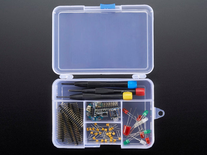 Latching 5-Compartment Storage Box by The Pi Hut - The Pi Hut