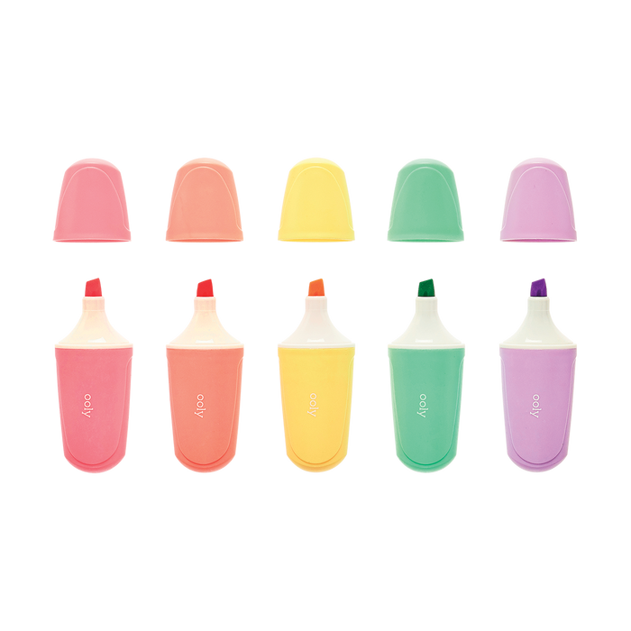 OOLY Le Bonbon Patisserie Pastel Highlighters out of packaging