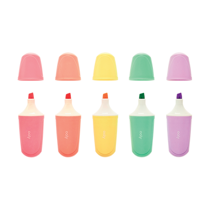 OOLY Le Bonbon Patisserie Pastel Highlighters out of packaging