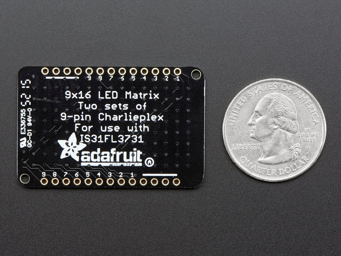 LED Charlieplexed Matrix - 9x16 LEDs - Cool White [Discontinued] by Adafruit - The Pi Hut