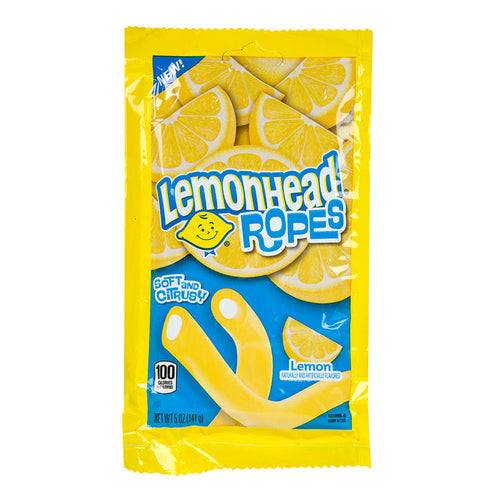 Lemonhead Ropes Candy Peg Bag - 12 Count