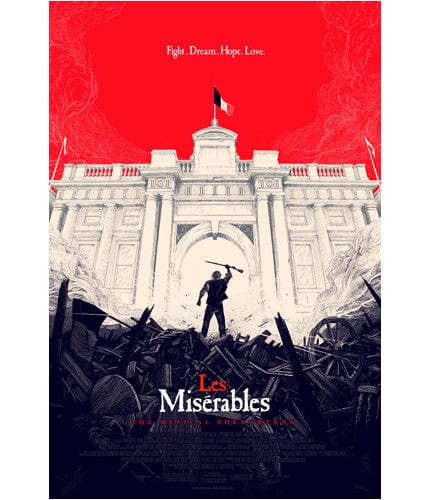 Les Miserables Olly Moss poster