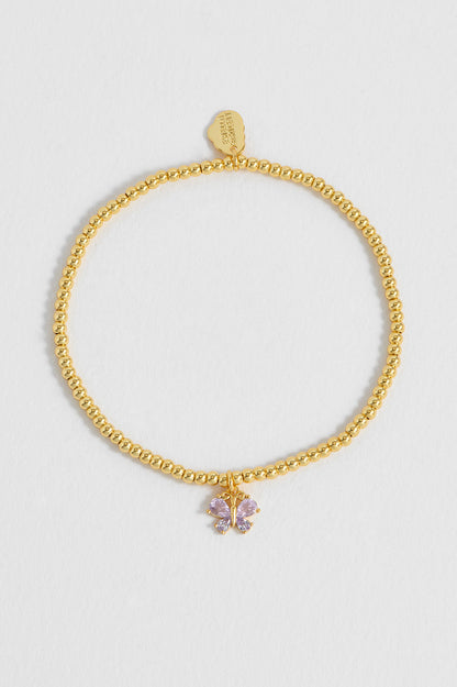 Lilac CZ Butterfly Sienna Bracelet