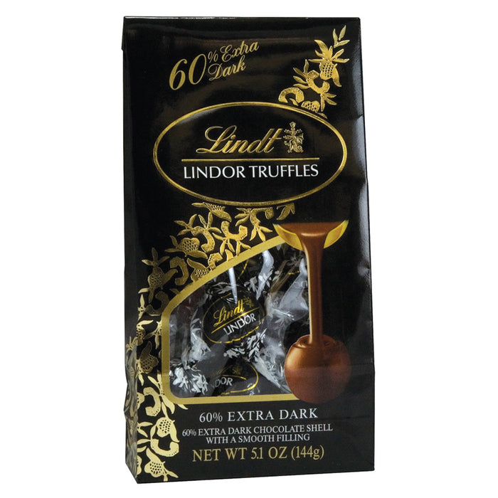 Lindt Lindor 60% Extra Dark Chocolate Truffles - 6 Count