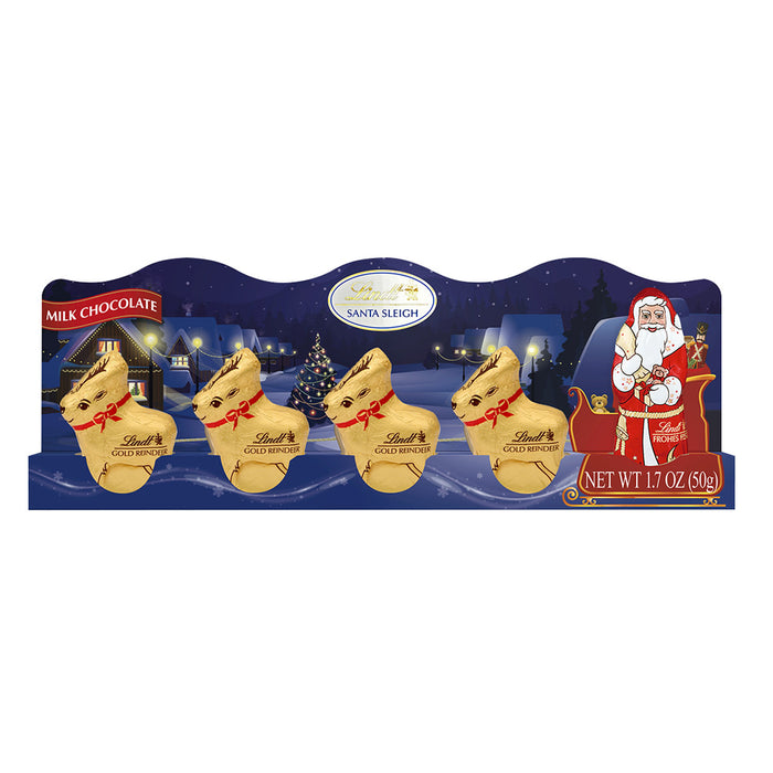 Lindt Milk Chocolate Mini Sleigh Candy - 5 Piece 1.7 OZ - 14 Count