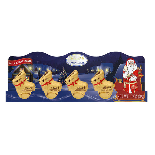Lindt Milk Chocolate Mini Sleigh Candy - 5 Piece 1.7 OZ - 14 Count