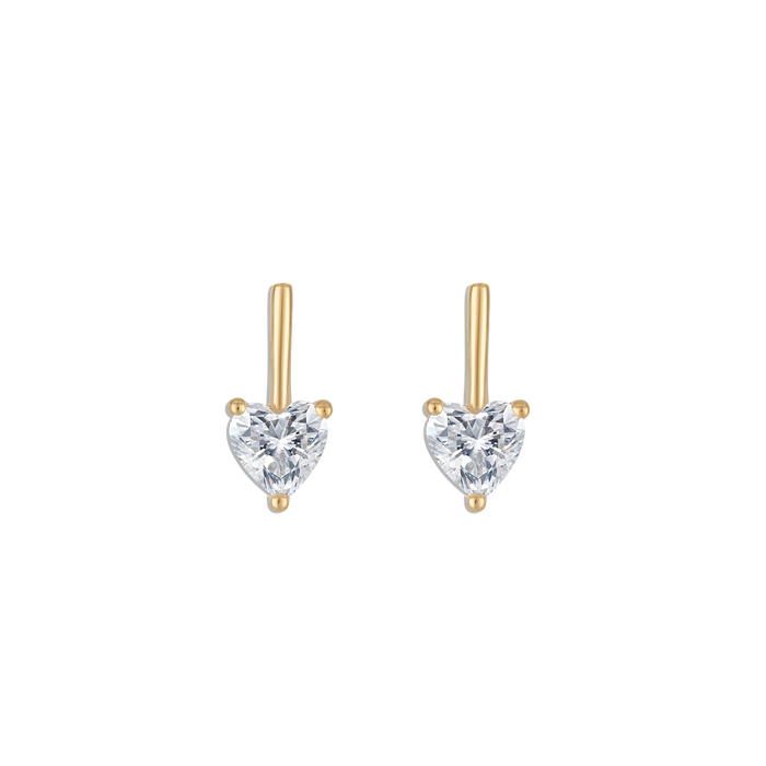 yellow gold / small / pair