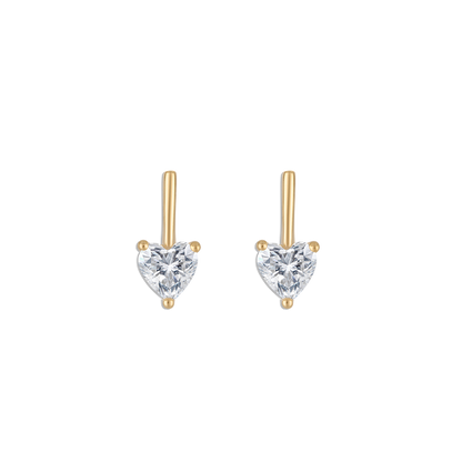 yellow gold / small / pair