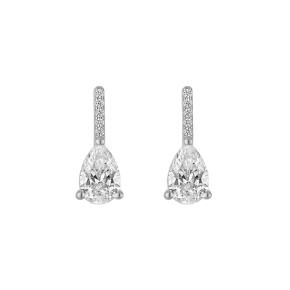 Linea Pave Pear Stud