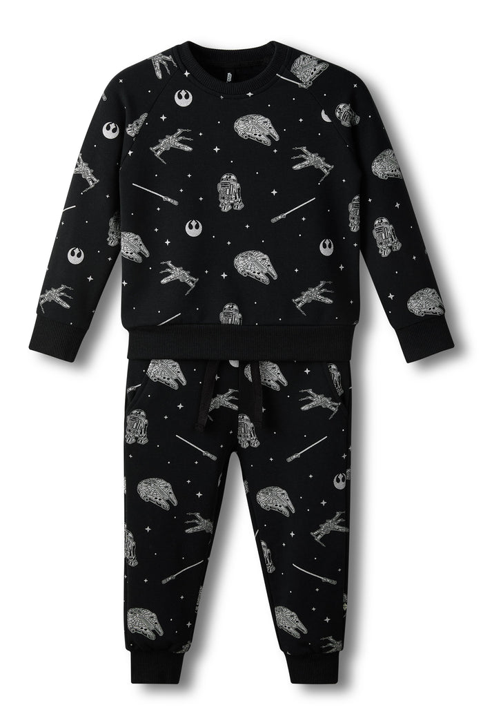 Product photo of the Long Sleeve Jogger Set in STAR WARS™ shown on a white background