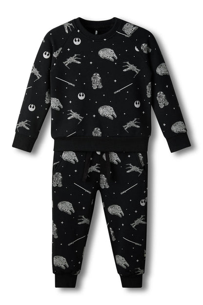 Product photo of the Long Sleeve Jogger Set in STAR WARS™ shown on a white background