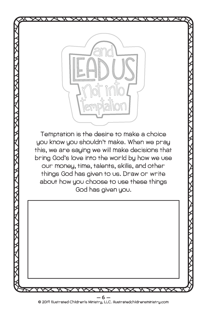 Prayer booklet activity