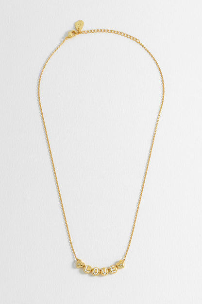Love Letter Bead Necklace