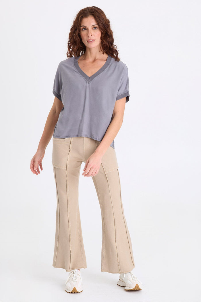 XCVI Lucius Twill Knit Flare Pant