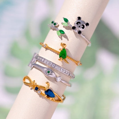 Lucky Panda Adjustable Ring