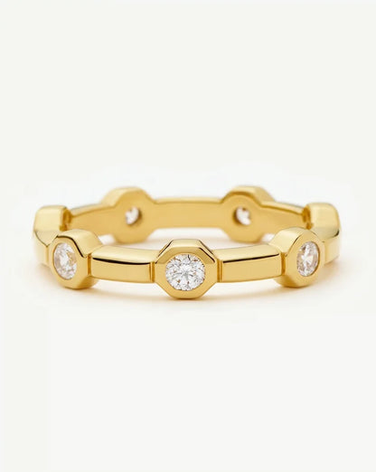Lucy Williams Stackable Tennis Ring | 18k Gold Plated Rings Missoma