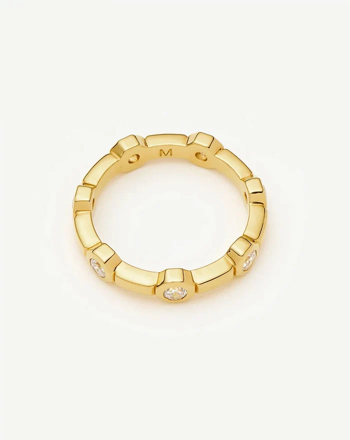 Lucy Williams Stackable Tennis Ring | 18k Gold Plated Rings Missoma