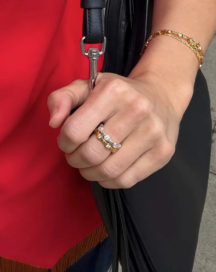 Lucy Williams Stackable Tennis Ring | Silver Plated Rings Missoma